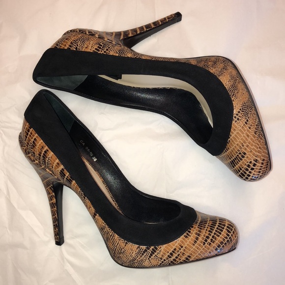 Christian Dior Animal Print Stiletto Heels with Suede Trim, Size 38/8. - Picture 5 of 16